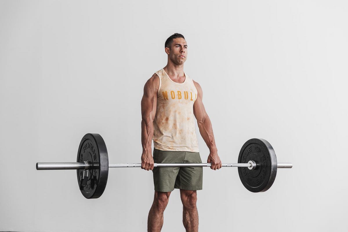 Nobull Tie-Dye Men's Tank Tops Yellow | Australia (LE6879)